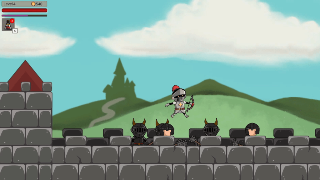 Knight on the Castle Walls